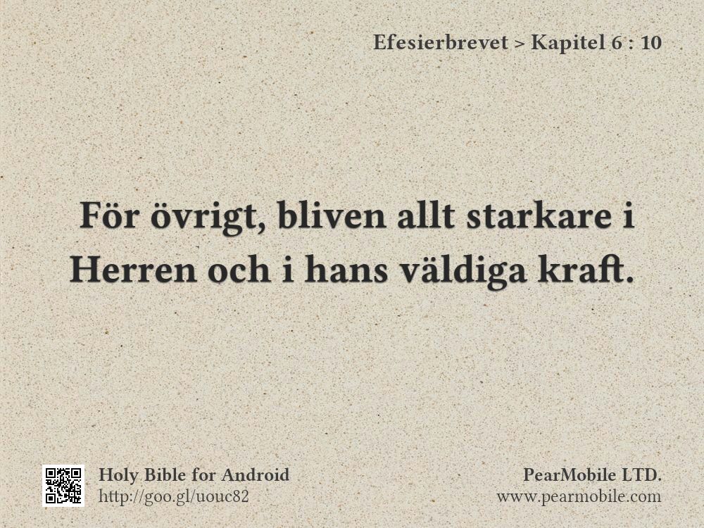 Efesierbrevet, Kapitel 6:10